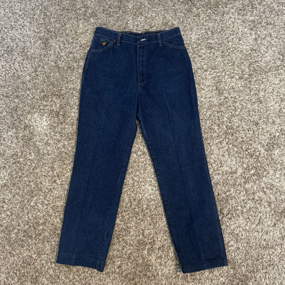 VTG 70’s Wrangler MX695WA No Fault Women’s Dark Wash Jeans High Rise, Size 16